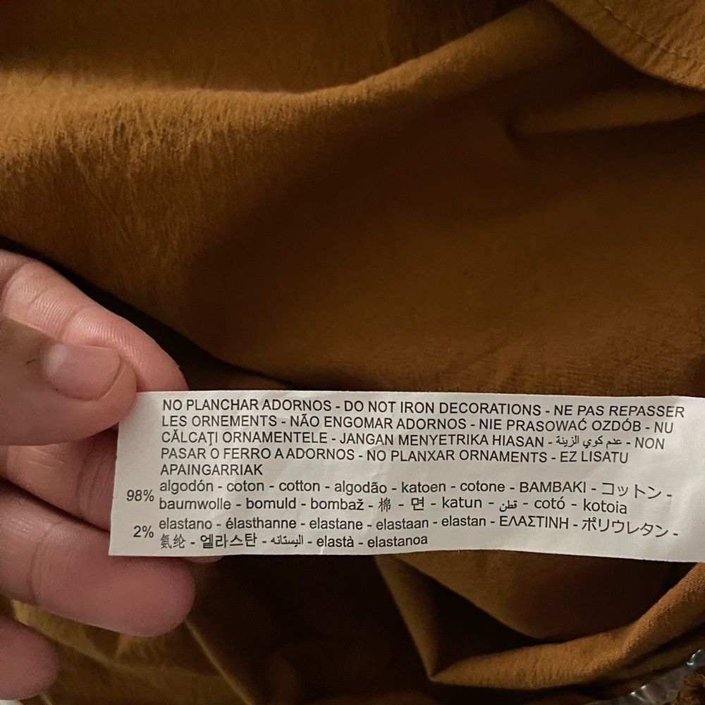 Zara Tan Ruched Mini Dress - Picture 5 of 7